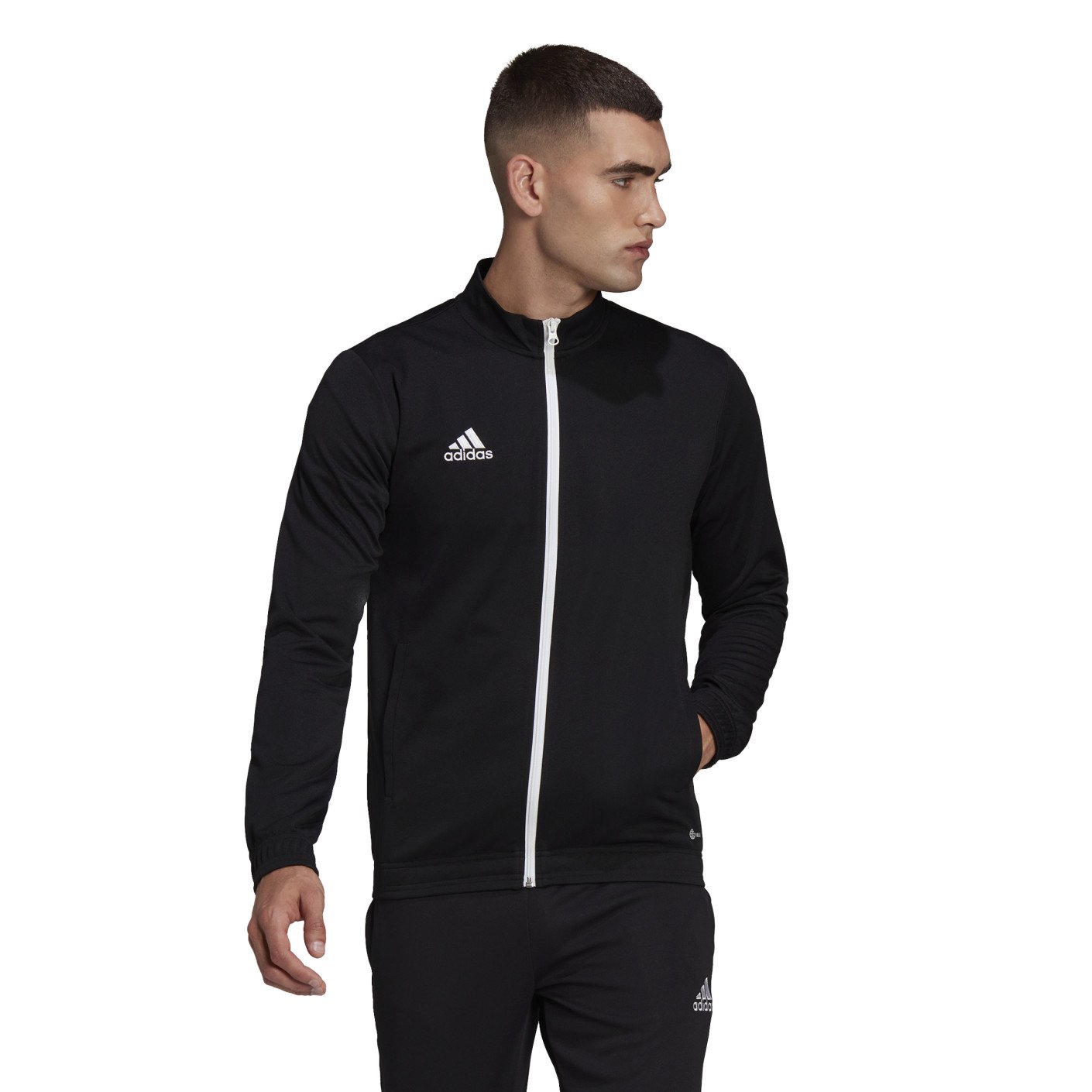 adidas Entrada 22 Full-Zip Trainingspak Zwart Wit