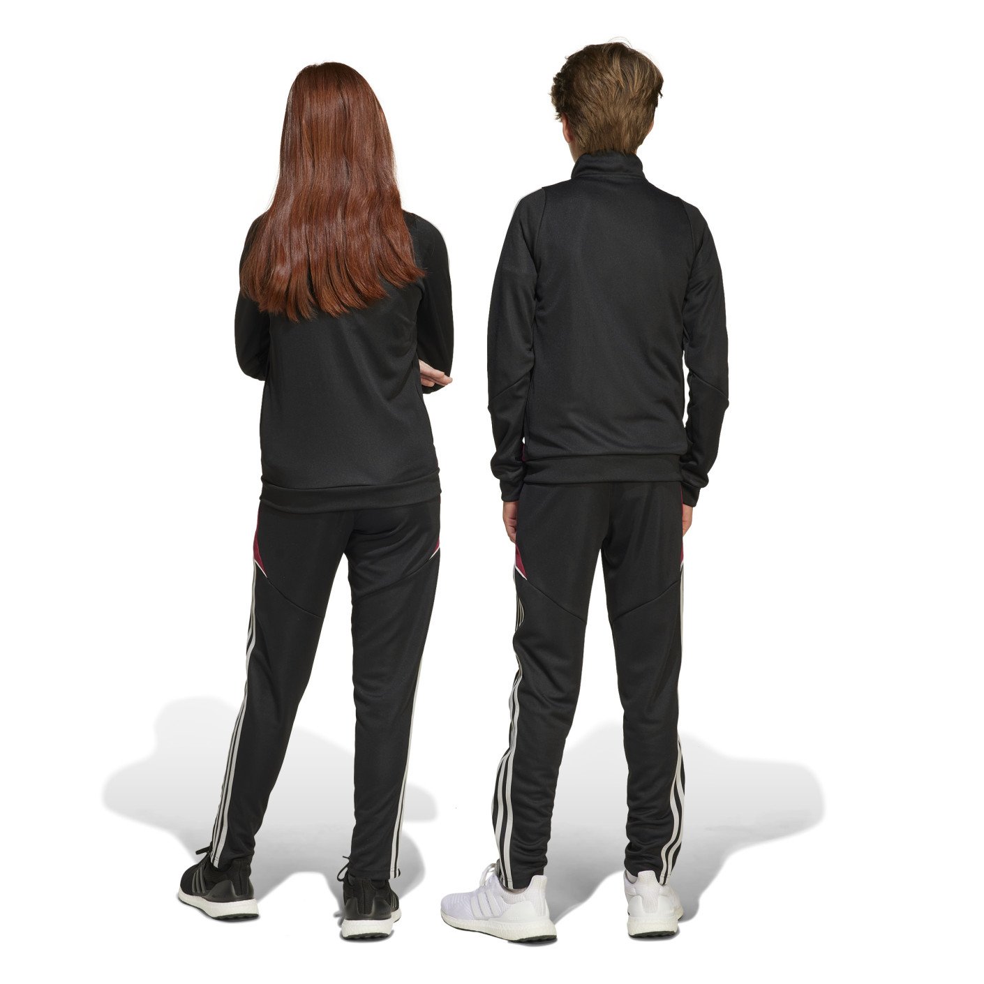 adidas Jude Bellingham Trainingspak Full-Zip Kids Zwart Wit Donkerroze