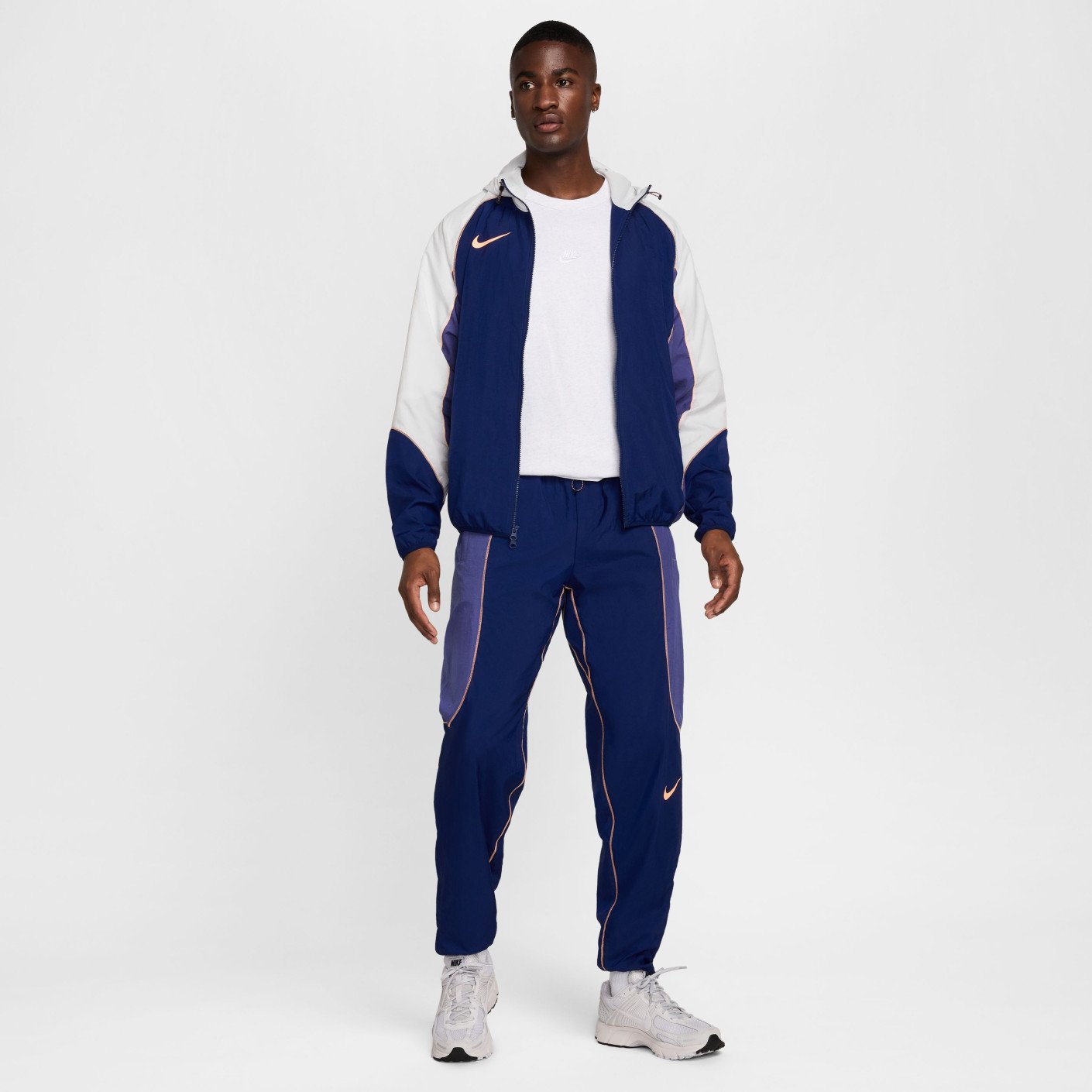 Nike Repel Strike Woven Trainingspak Full-Zip Donkerblauw Paars Lichtoranje