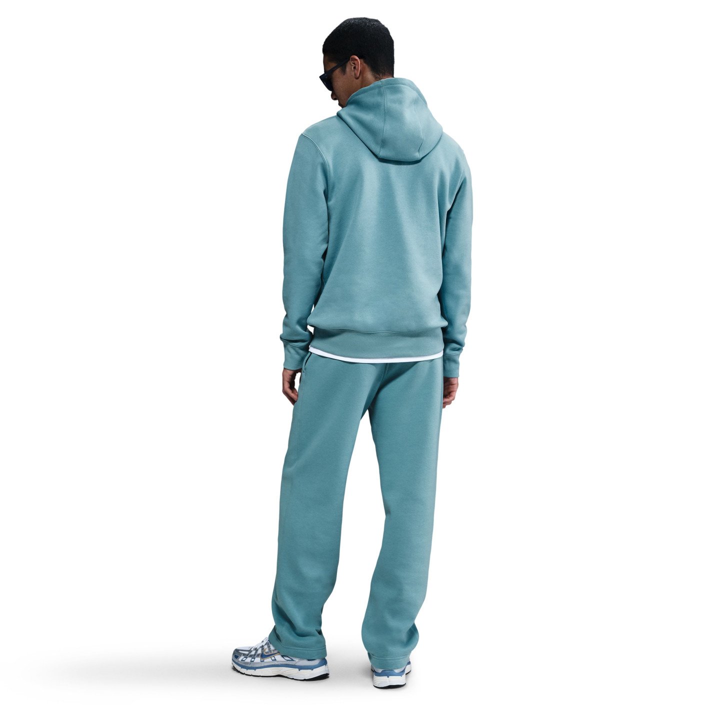 Nike Sportswear Club Fleece Joggingpak Hooded Turquoise Wit