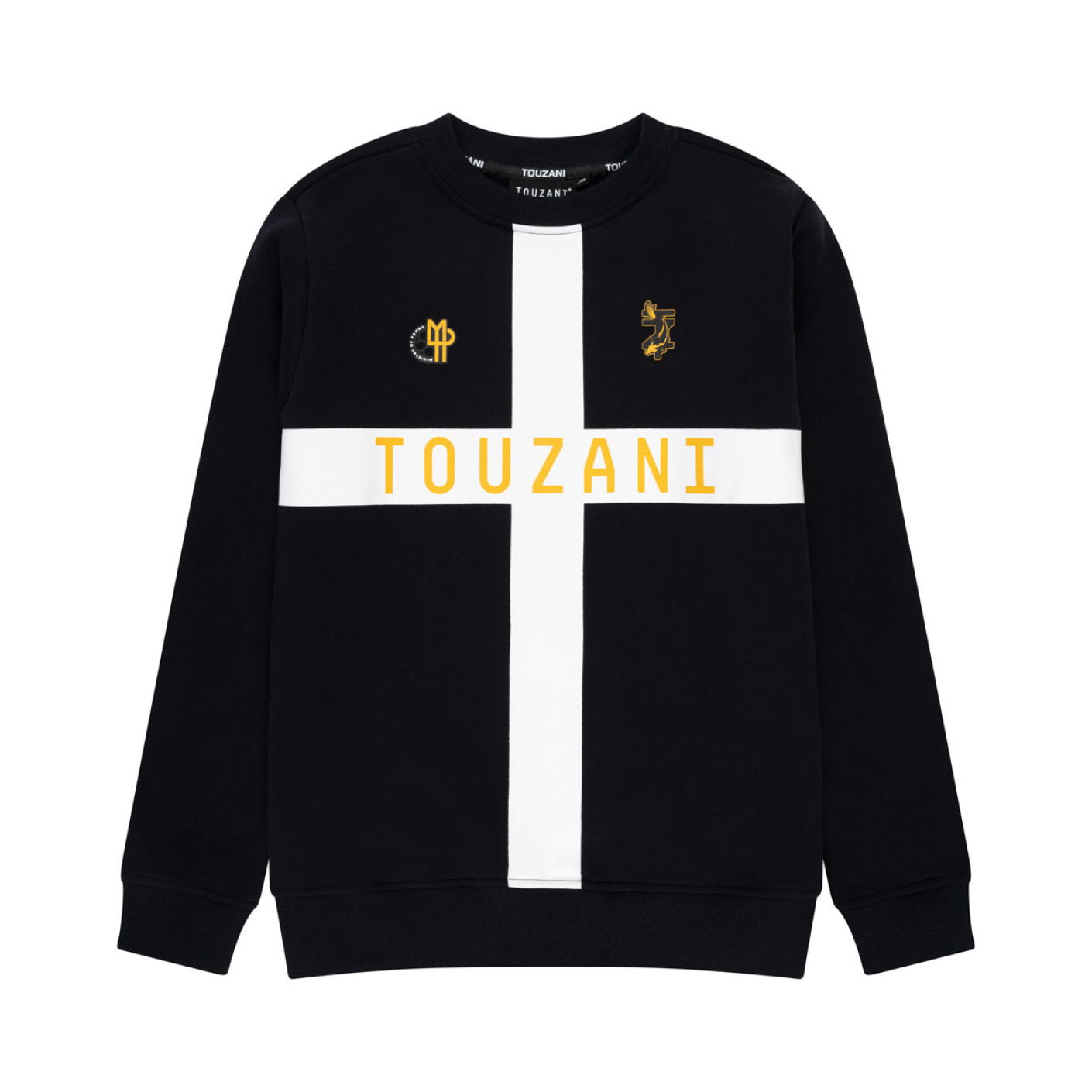 Touzani Chagoi Ki Utsuri Crew Trainingspak Kids Zwart Wit Goud