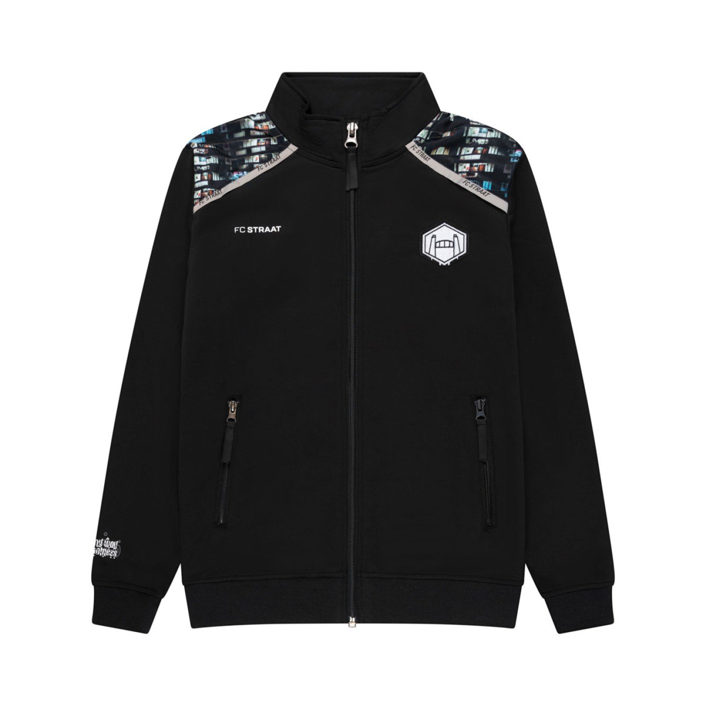 Touzani Damascus Alpine Trainingspak Full-Zip Kids Zwart Wit