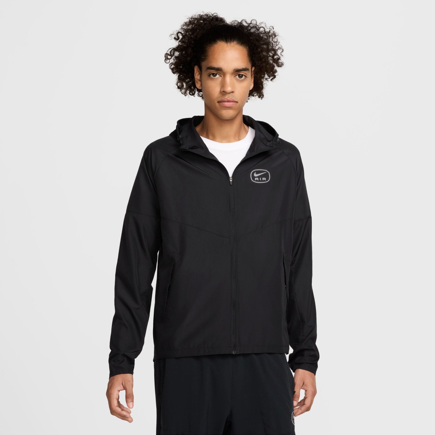 Nike Sportswear Air Trainingspak Full-Zip Woven Zwart Groen Zilver