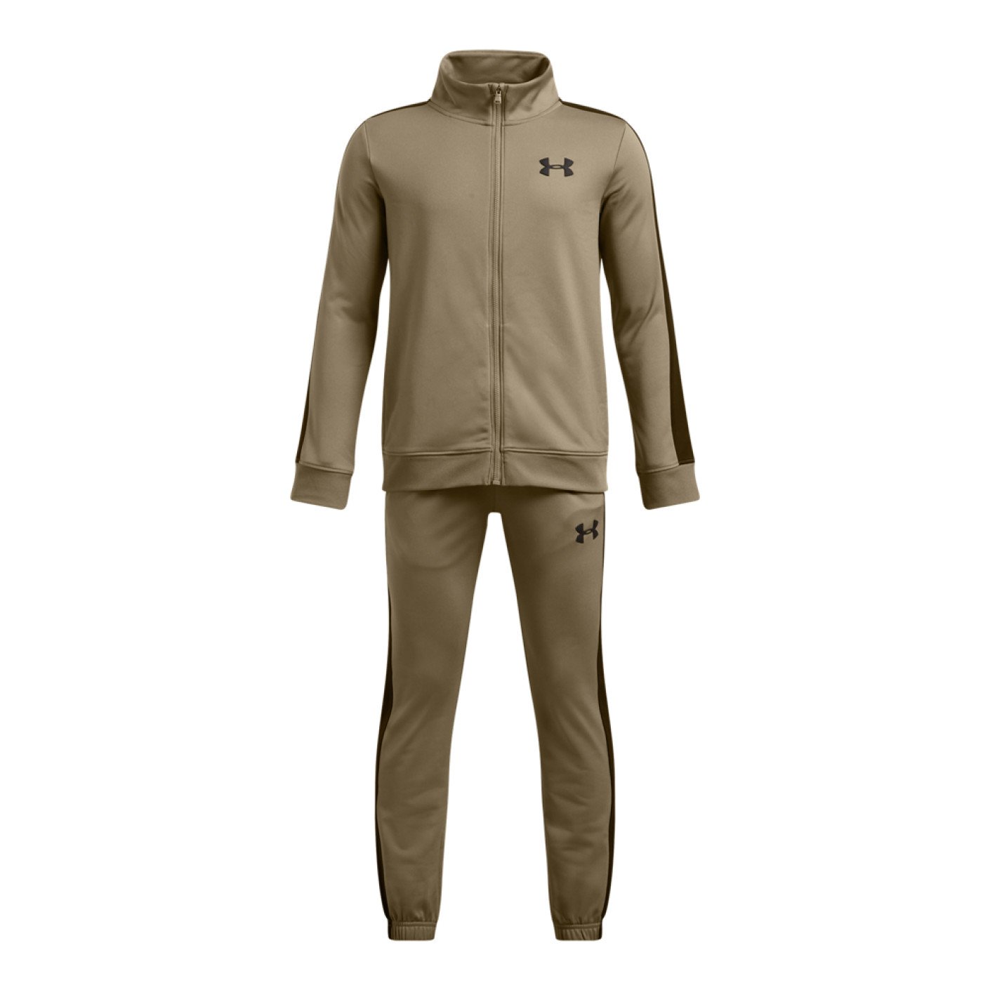 Under Armour Rival Knit Trainingspak Full-Zip Kids Olijfgroen Zwart