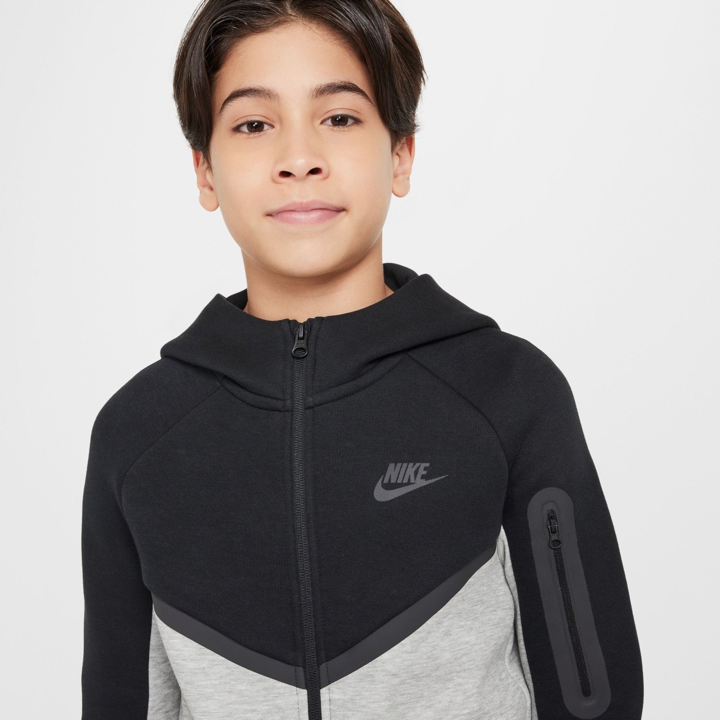 Nike Tech Fleece Sportswear Trainingspak Kids Zwart Lichtgrijs Zwart