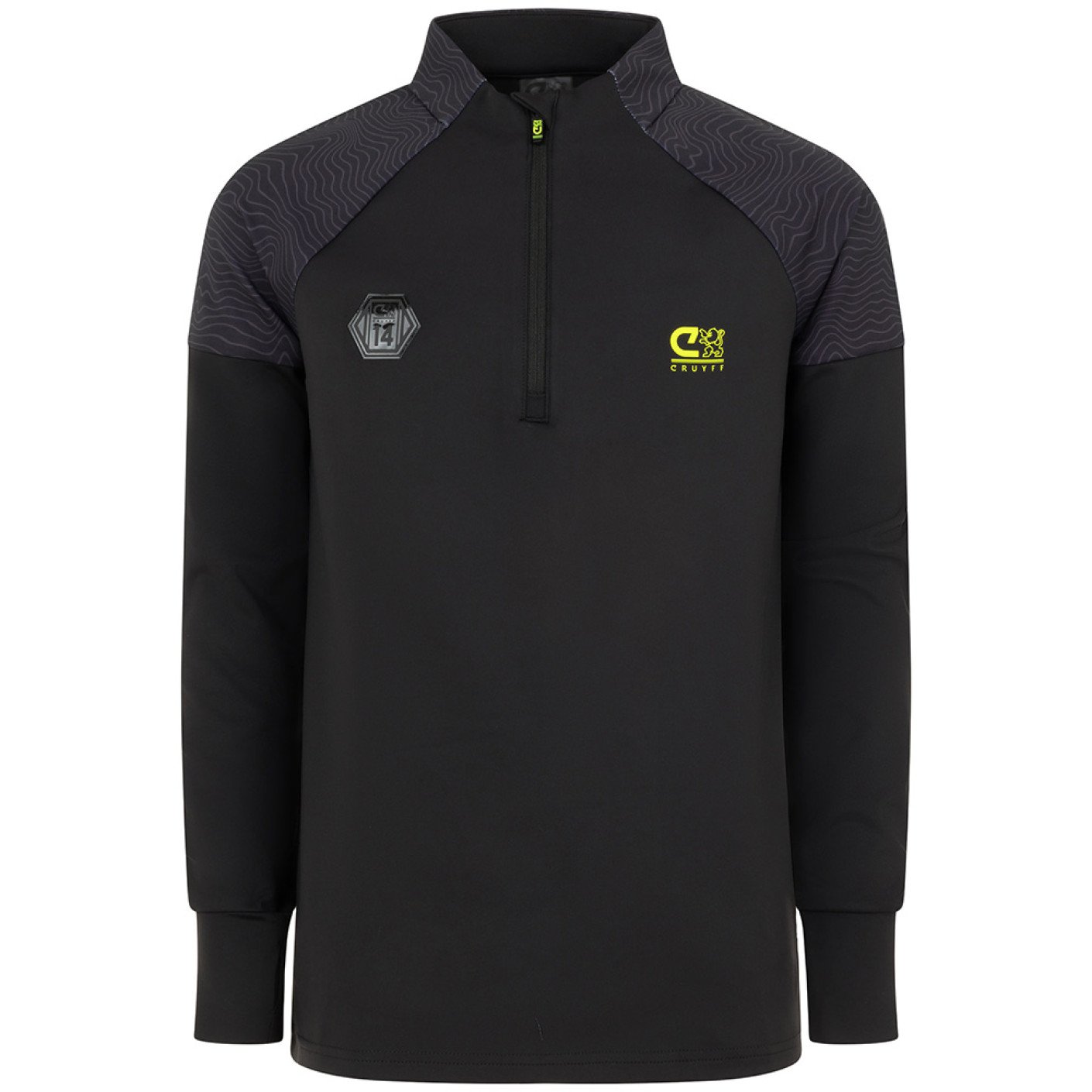 Cruyff Icon Trainingspak 1/4-Zip Kids Zwart