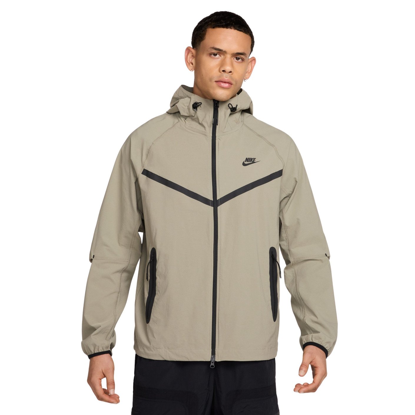 Nike Tech Sportswear Windrunner Trainingspak Full-Zip Woven Lichtbruin Grijsgroen Zwart