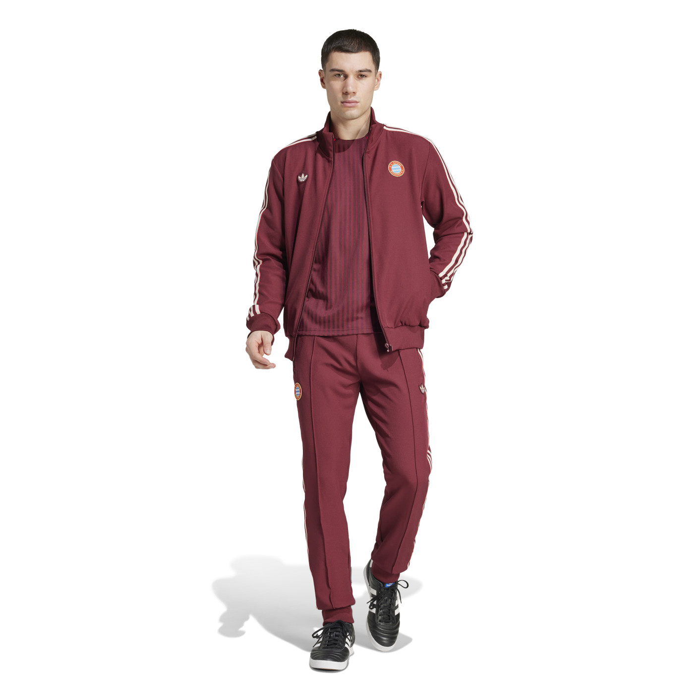 adidas Bayern München Icon Trainingspak Full-Zip 2024-2025 Rood