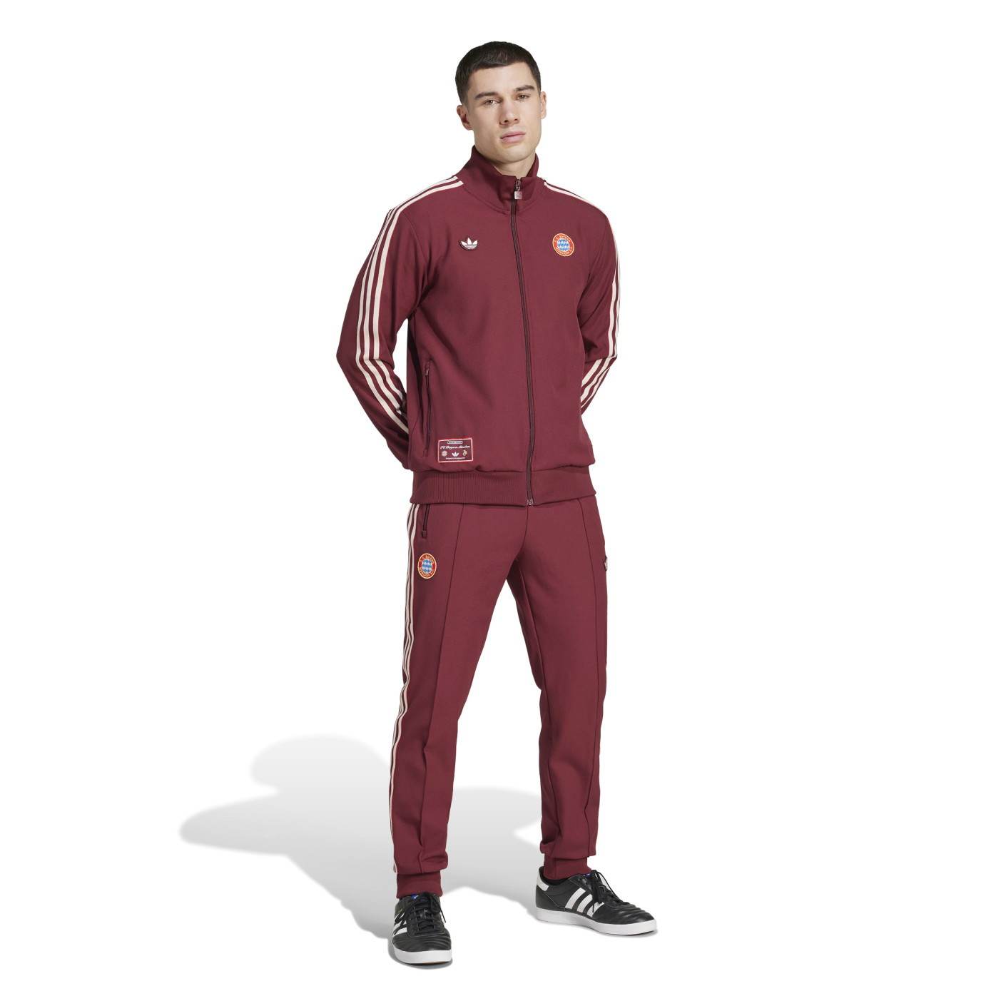 adidas Bayern München Icon Trainingspak Full-Zip 2024-2025 Rood