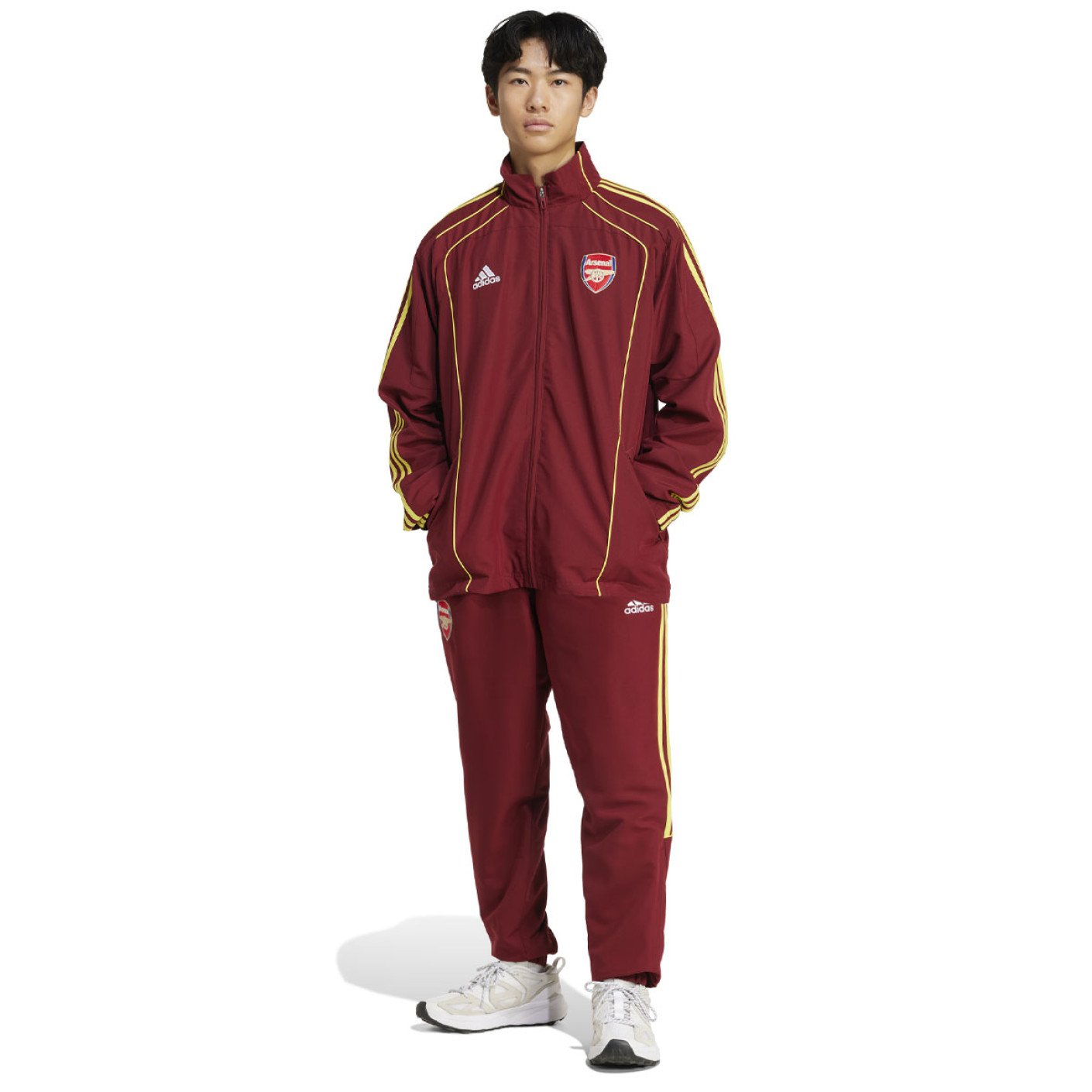 adidas Arsenal Urban Purist Trainingspak Full-Zip 2024-2025 Rood Geel Wit
