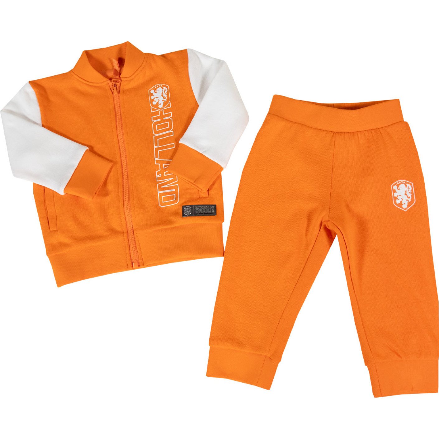 KNVB Baby Trainingspak Oranje Wit