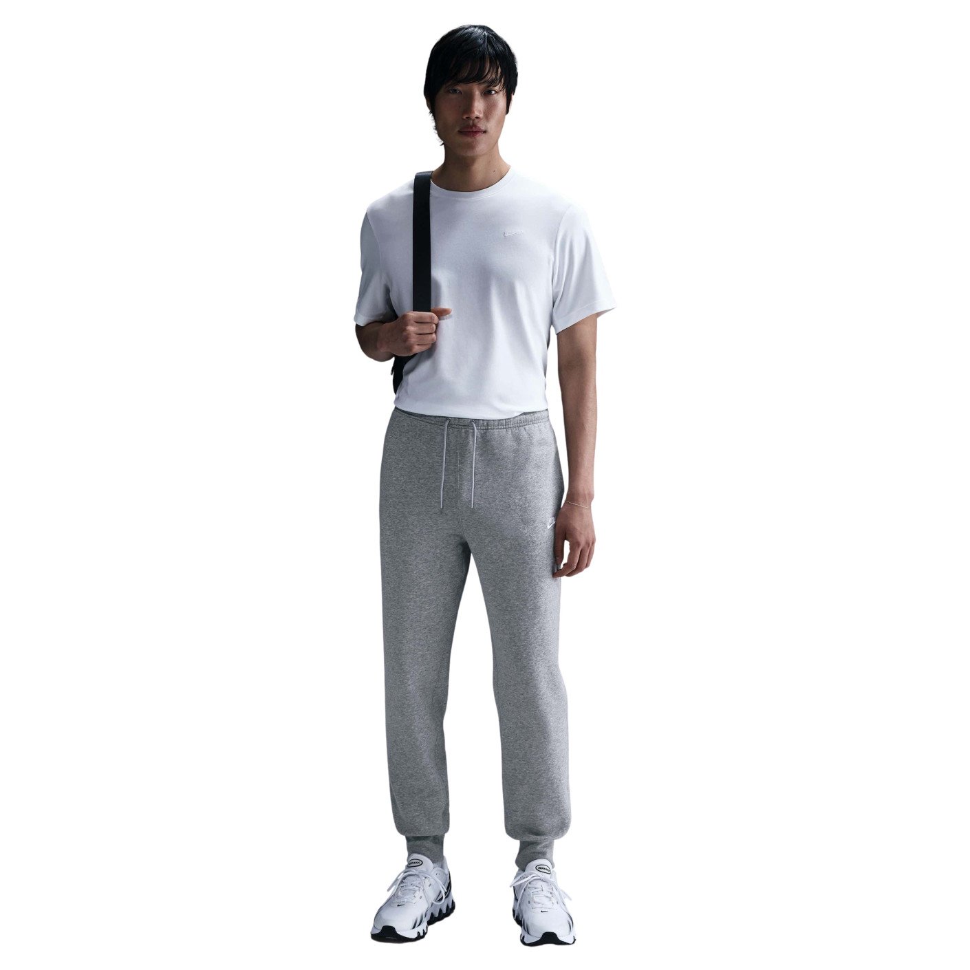 Nike Sportswear Club Fleece Joggingpak Hooded Grijs Wit