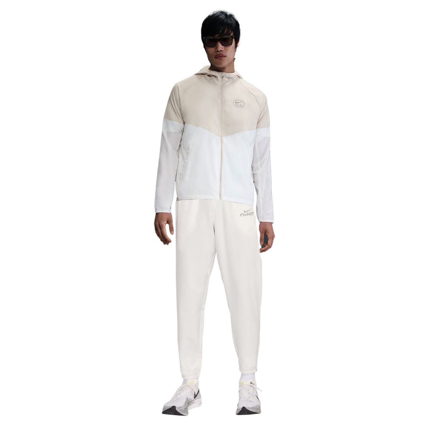Nike Sportswear Air Trainingspak Full-Zip Woven Wit Beige Goud