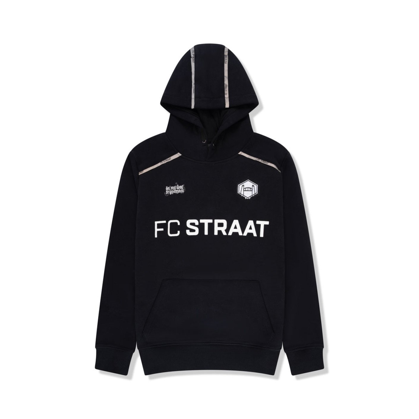 Touzani Angora Kiko Trainingspak Hooded Kids Zwart Wit
