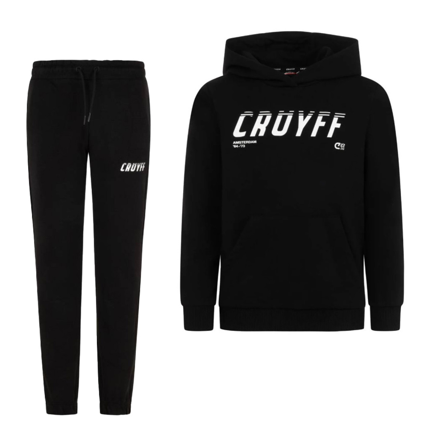 Cruyff League Joggingpak Hooded Kids Zwart