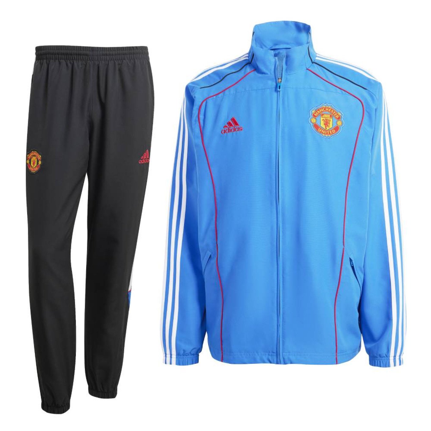 adidas Manchester United Urban Purist Trainingspak Full-Zip 2024-2025 Blauw Zwart Wit