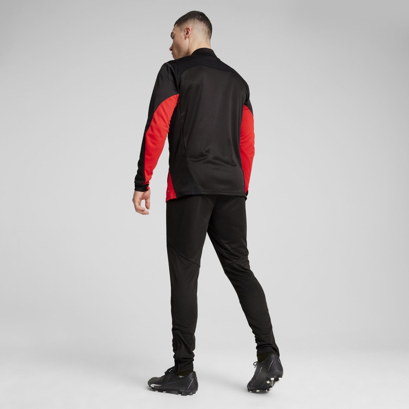 PUMA AC Milan Trainingspak Full-Zip 2024-2025 Zwart Rood