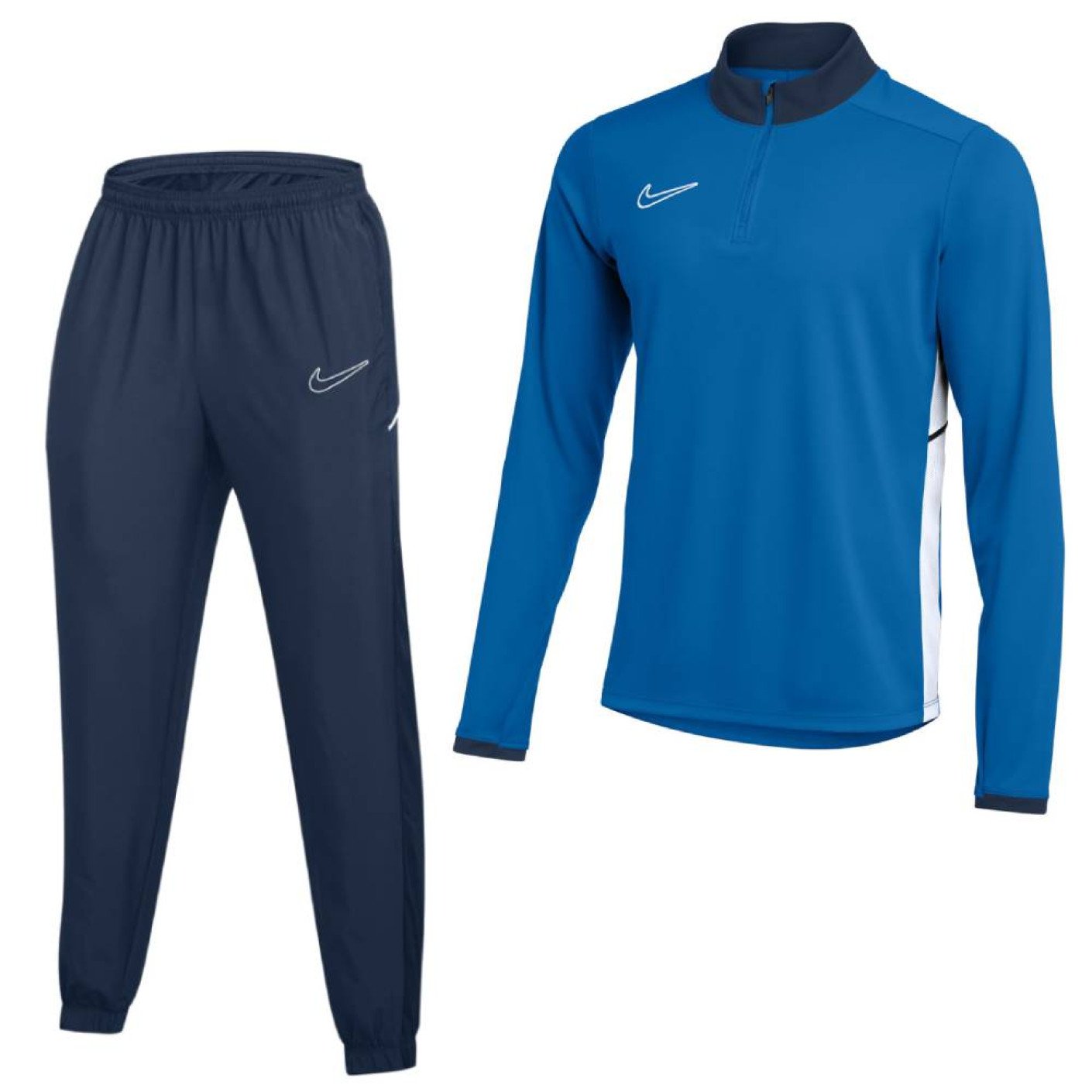 Nike Academy 25 Trainingspak 1/4-Zip Kids Blauw Donkerblauw Wit