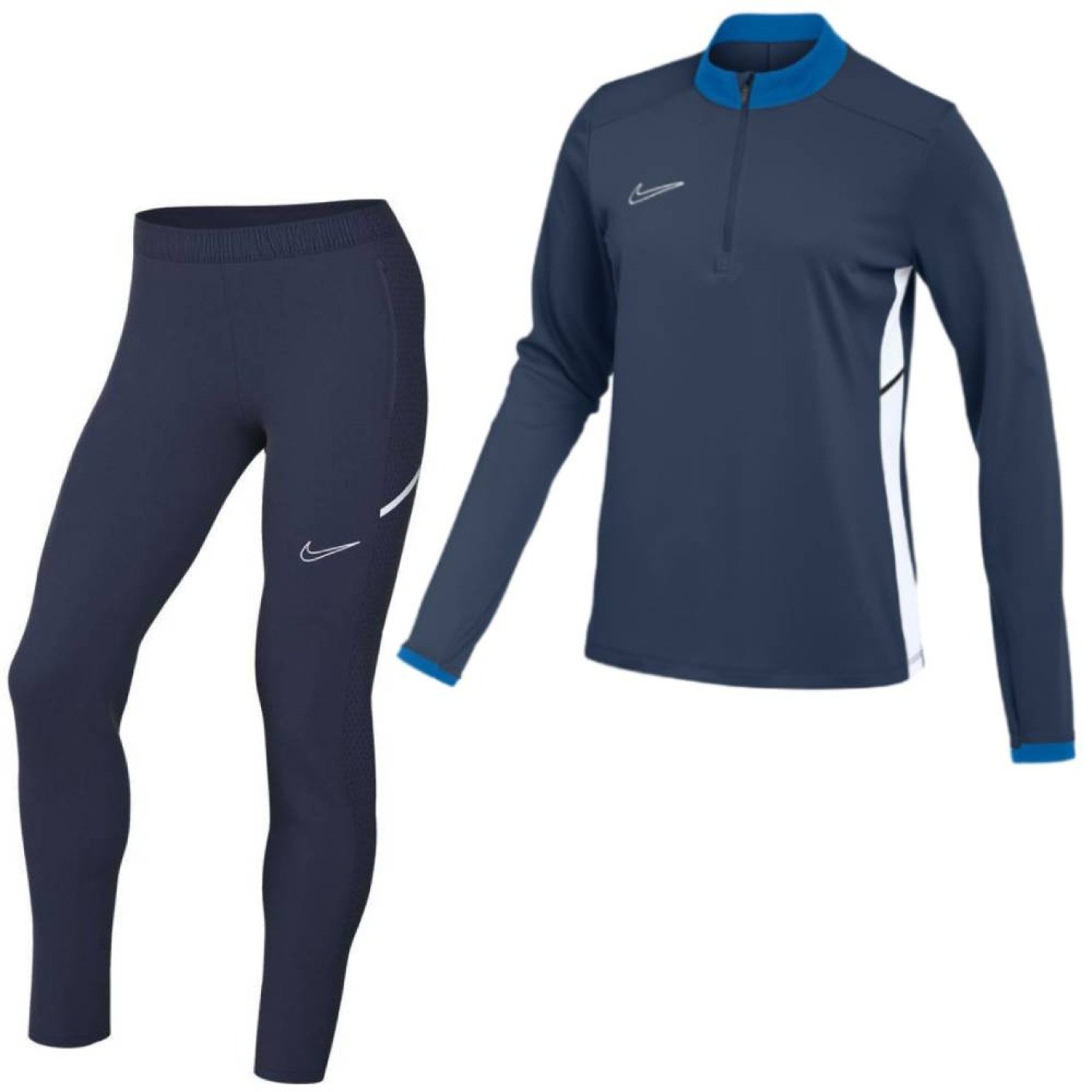 Nike Academy 25 Trainingspak 1/4-Zip Dames Donkerblauw Blauw Wit