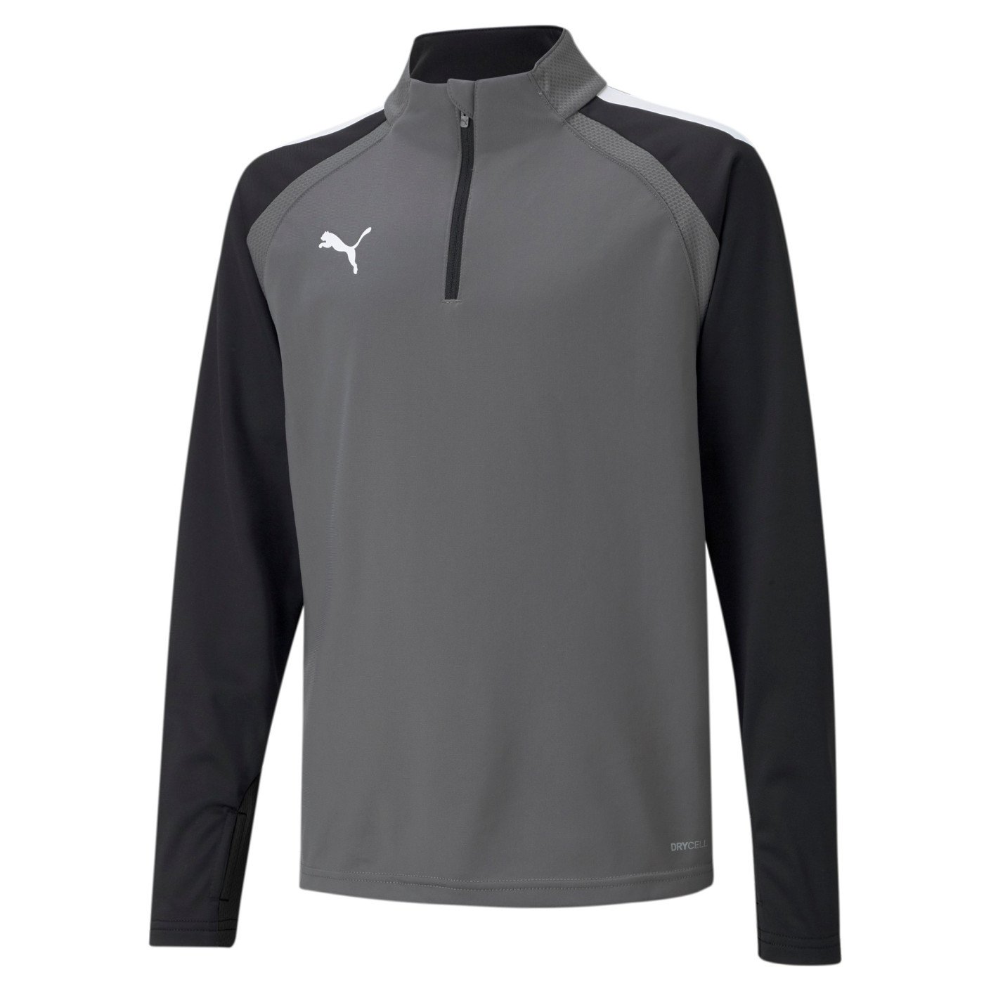PUMA teamLIGA 1/4-Zip Trainingspak Kids Grijs Zwart