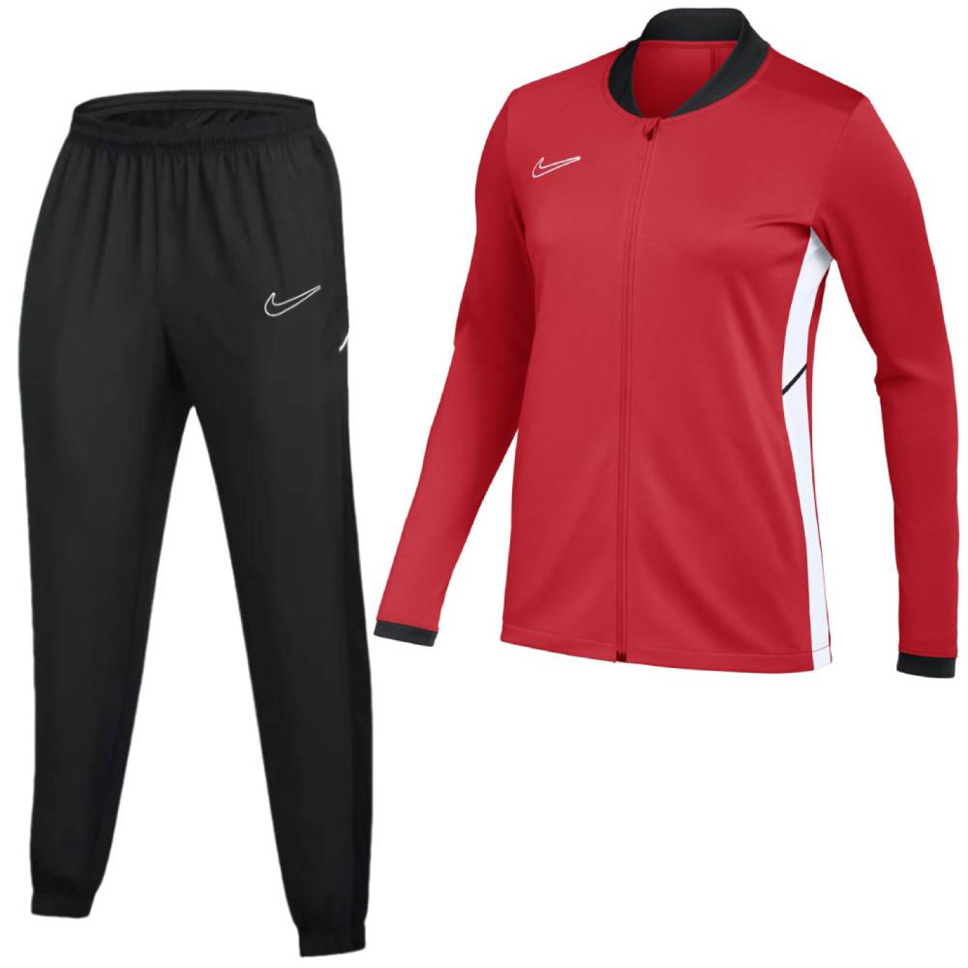 Nike Academy 25 Trainingspak Full-Zip Kids Rood Zwart Wit