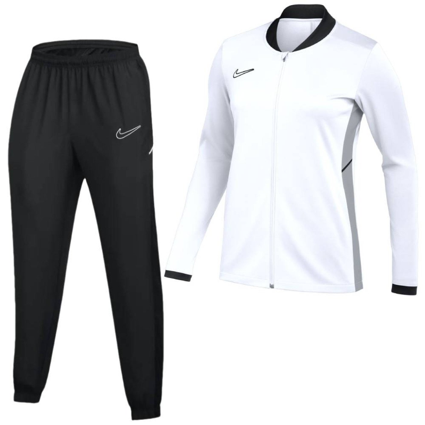 Nike Academy 25 Trainingspak Full-Zip Kids Wit Zwart Grijs