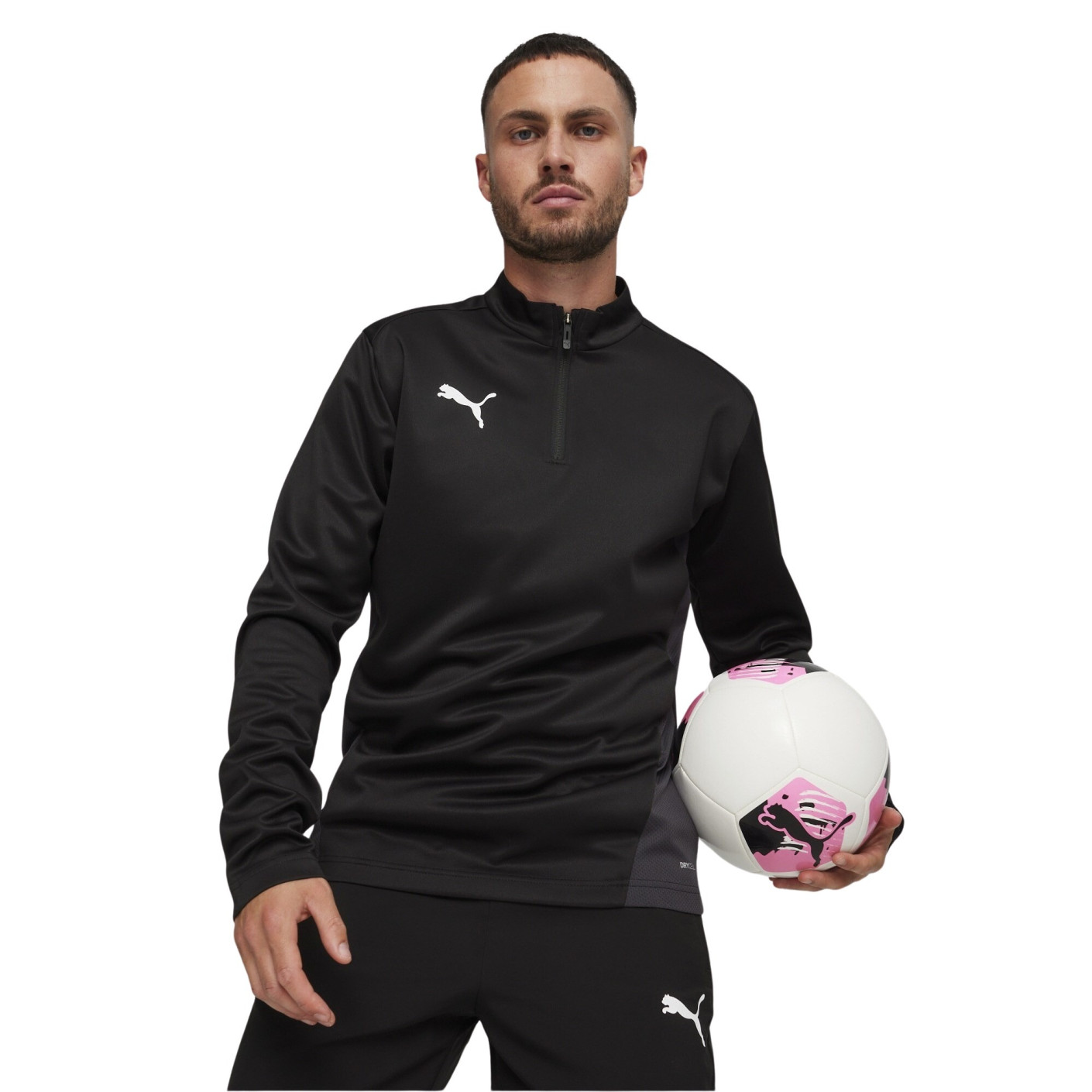 PUMA teamGOAL Trainingspak 1/4-Zip Zwart Wit