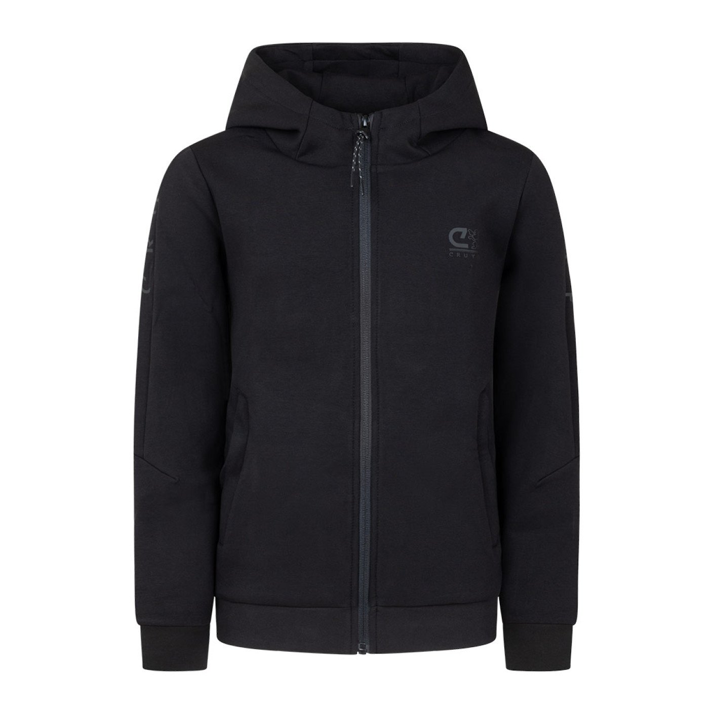 Cruyff Ignite Tape Hoodie Trainingspak Kids Zwart Grijs