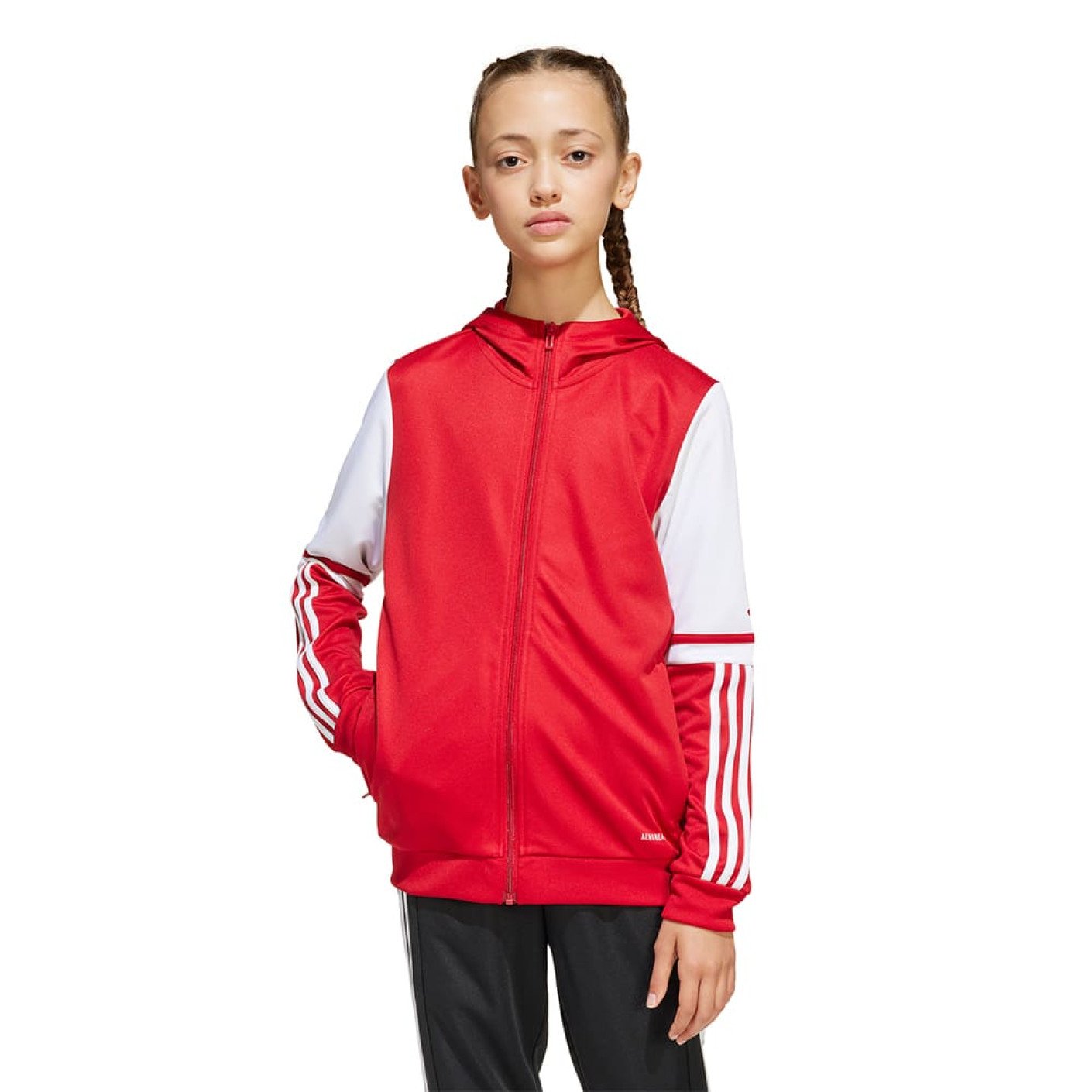 adidas Squadra 25 Hooded Trainingspak Full-Zip Kids Rood Zwart Wit