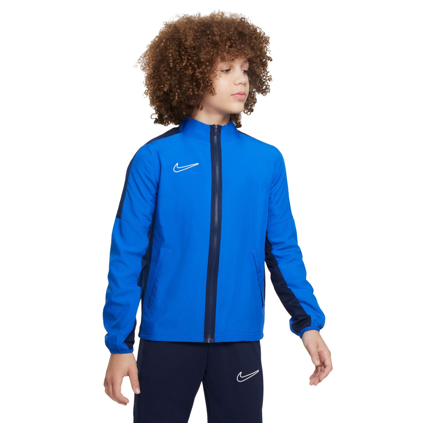 Nike Dri-FIT Academy 23 Full-Zip Trainingspak Woven Kids Blauw Donkerblauw Wit