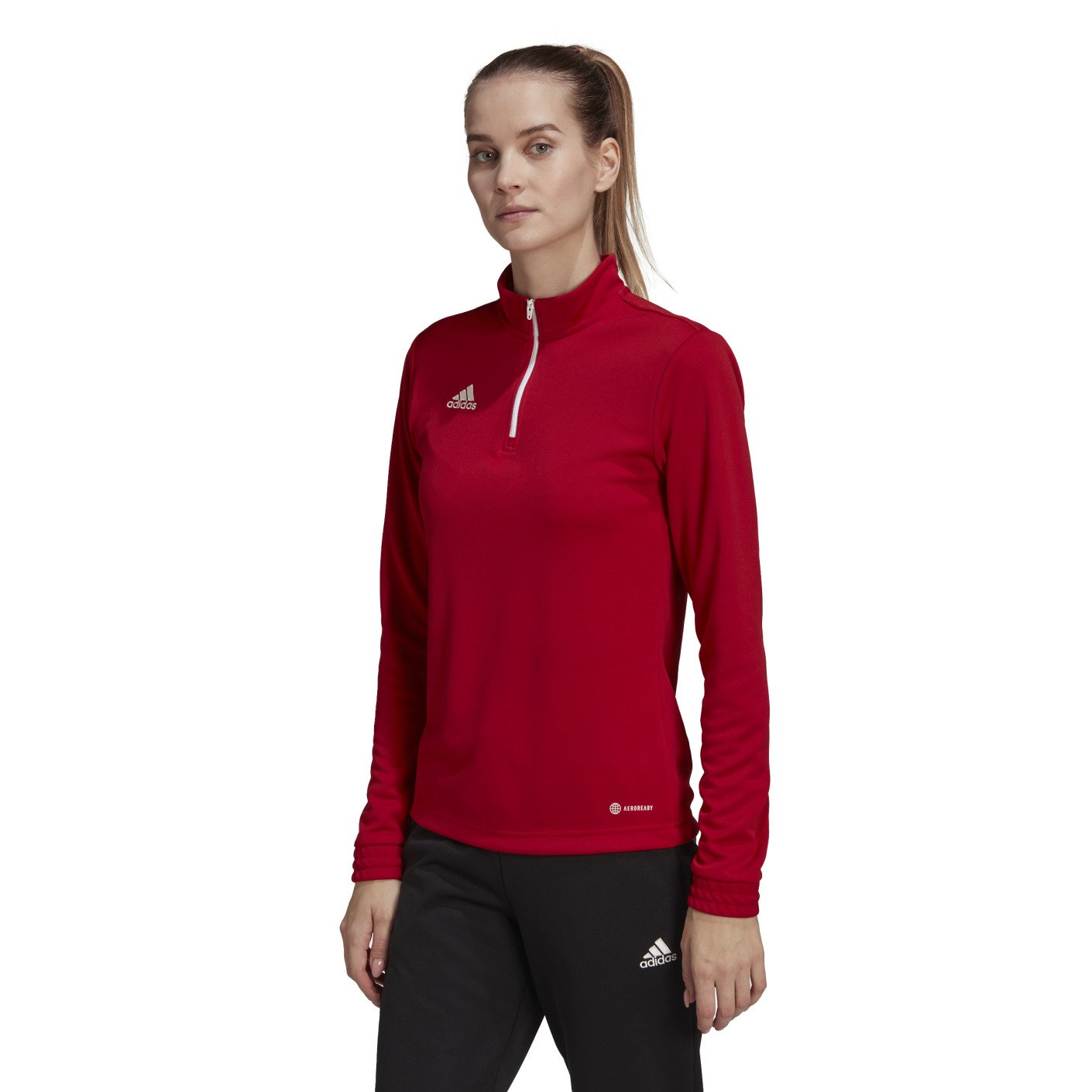 adidas Entrada 22 Trainingspak Dames Rood Zwart Wit