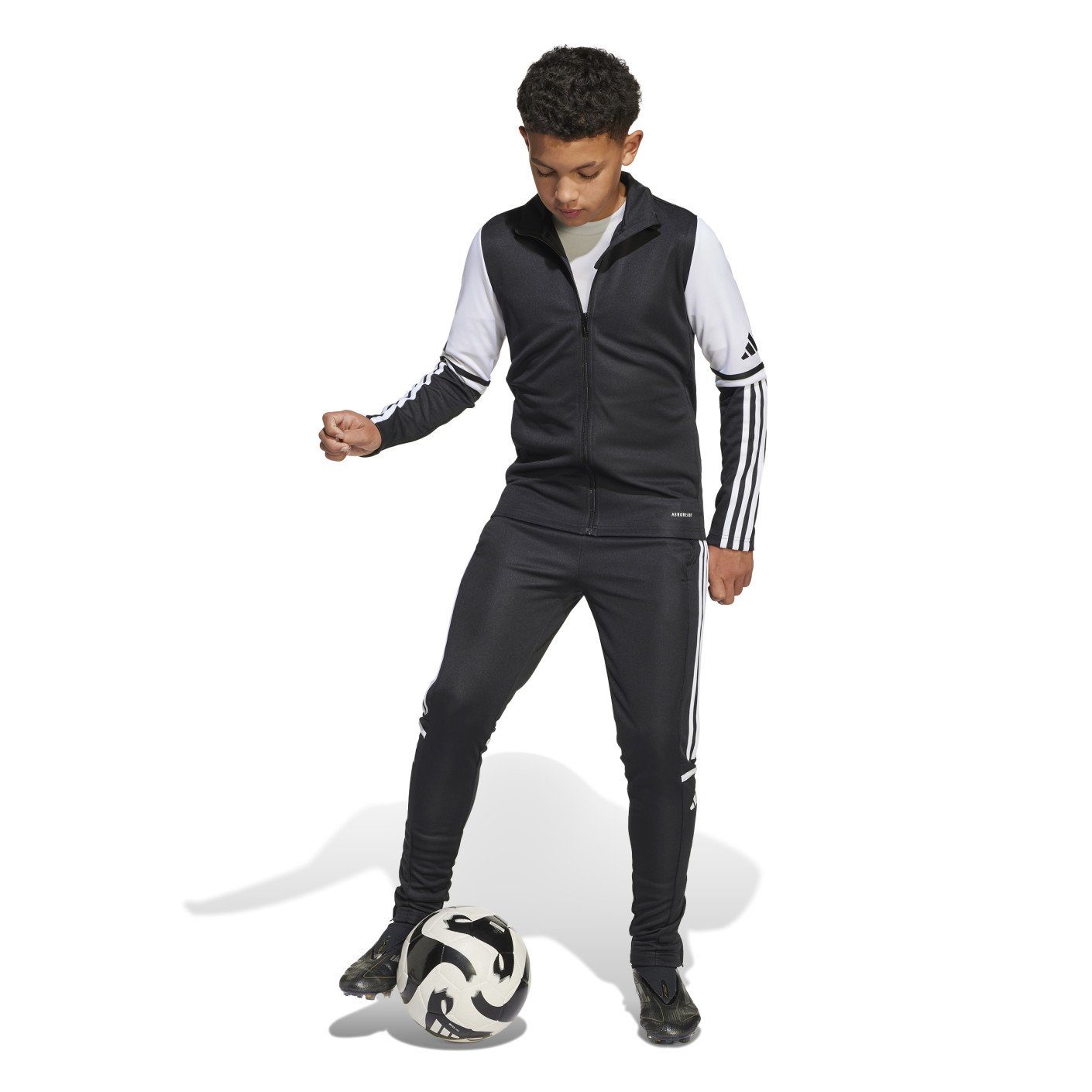 adidas Squadra 25 Trainingspak Full-Zip Kids Zwart Wit