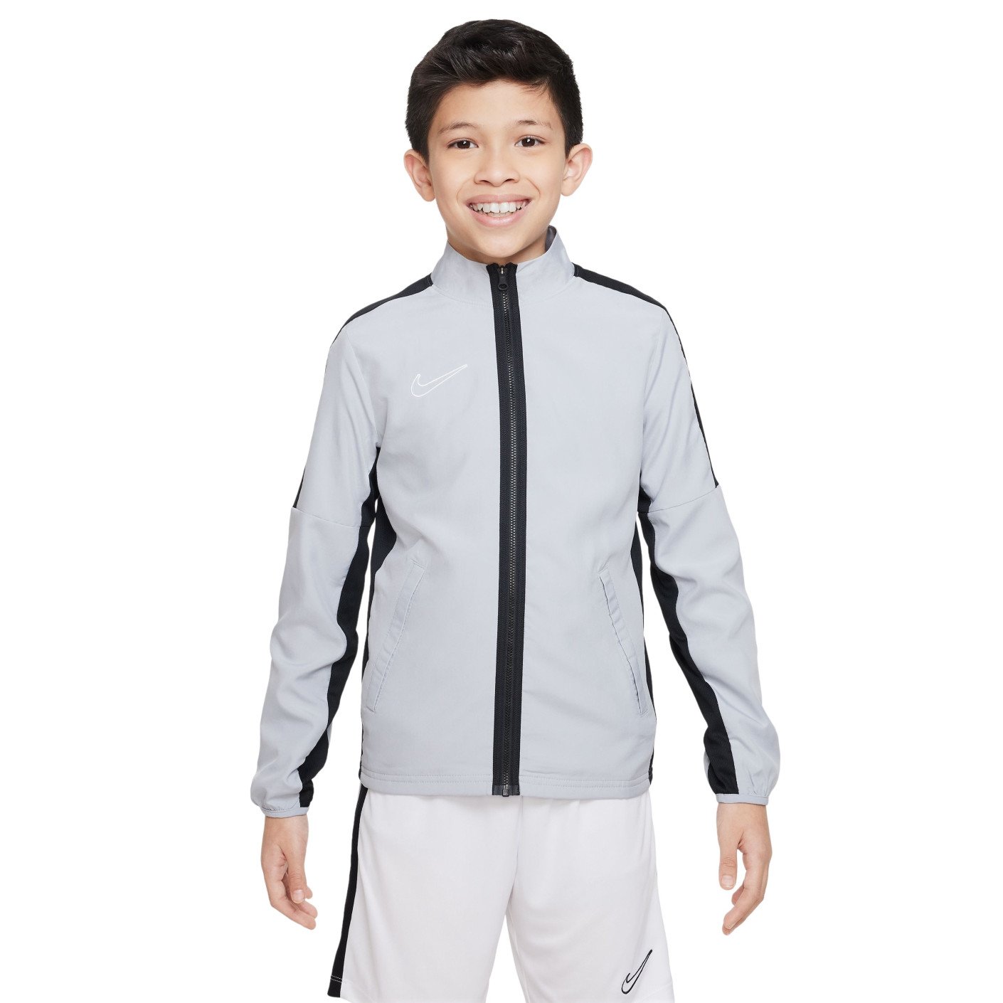 Nike Dri-FIT Academy 23 Full-Zip Trainingspak Woven Kids Grijs Zwart Wit