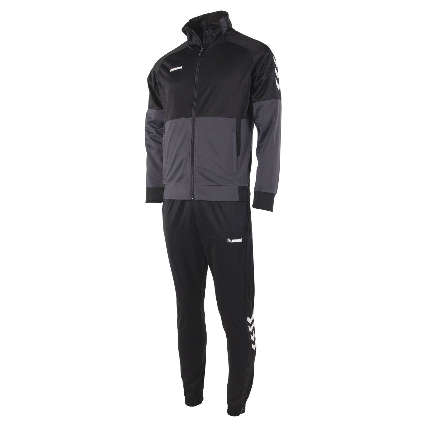 hummel Authentic Full-Zip Trainingspak Zwart Grijs