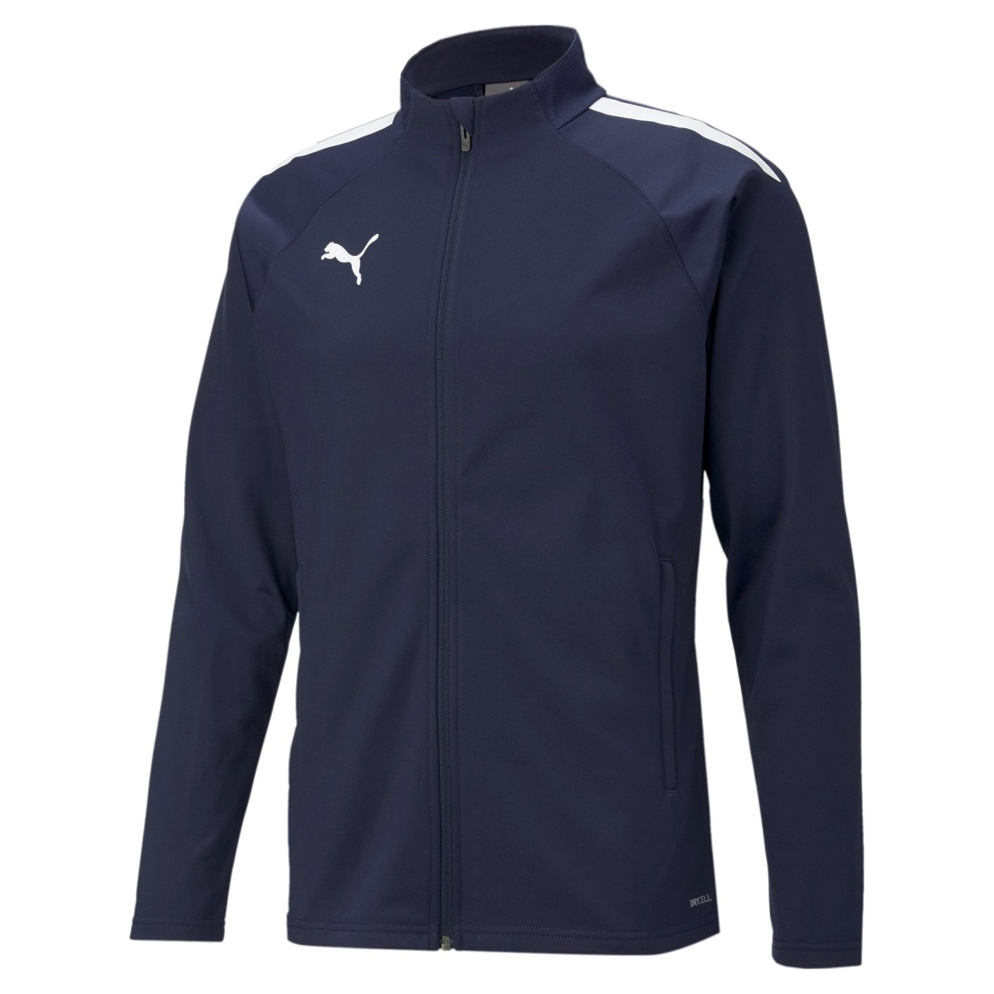 PUMA teamLIGA Full-Zip Trainingspak Donkerblauw Wit