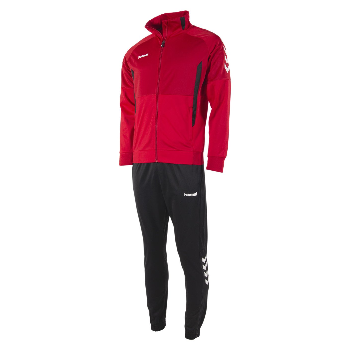 hummel Authentic Full-Zip Trainingspak Rood Zwart