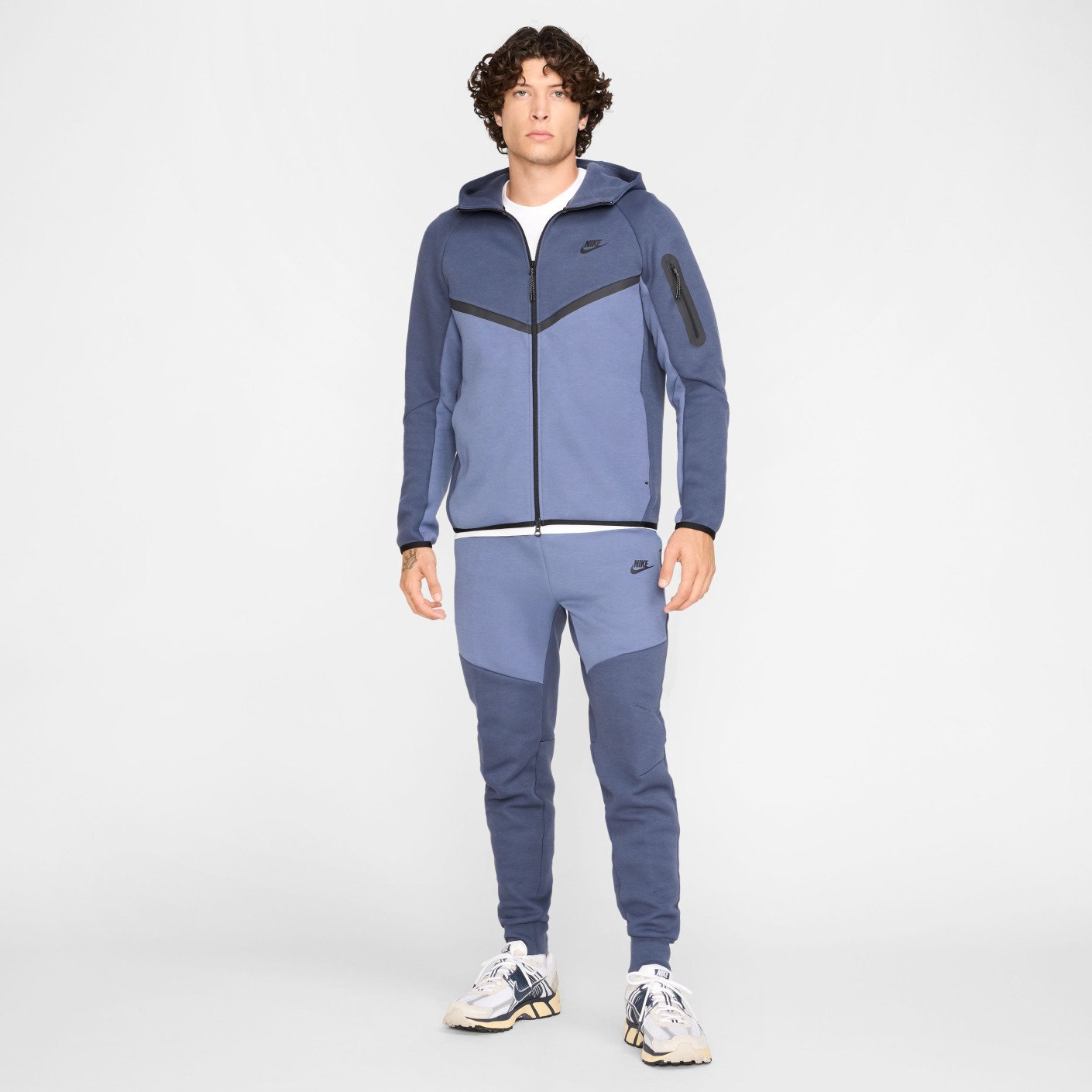Nike Tech Fleece Sportswear Trainingspak Donkerblauw Grijsblauw Zwart