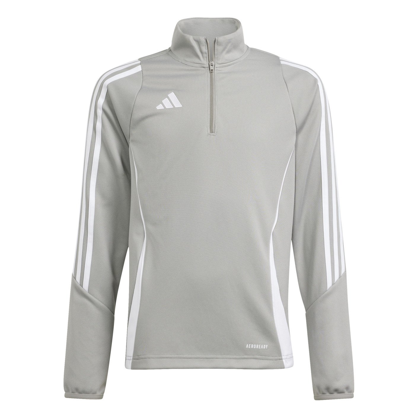 adidas Tiro 24 Trainingspak 1/4-Zip Kids Lichtgrijs Zwart Wit
