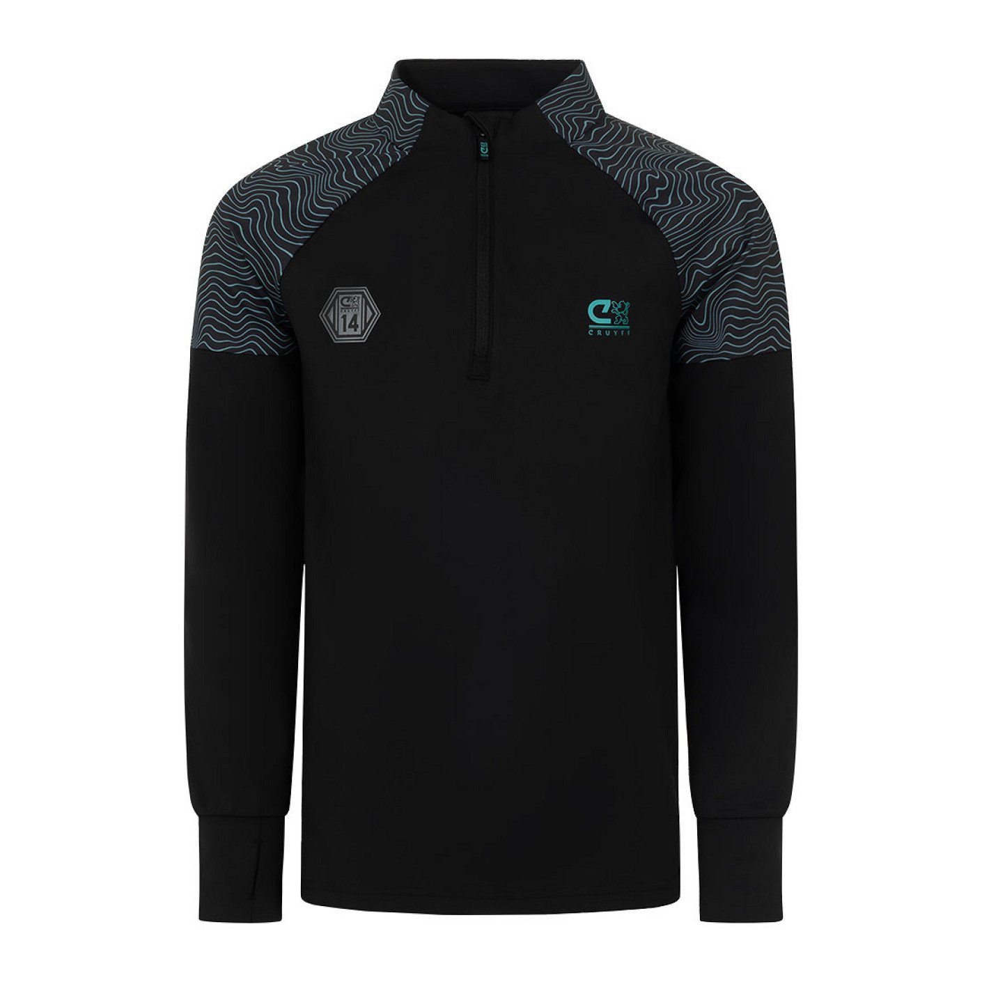 Cruyff Icon Trainingspak 1/4-Zip Kids Blauw