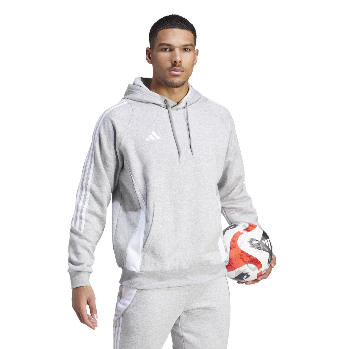 adidas Tiro 24 Sweat Trainingspak Grijs Wit
