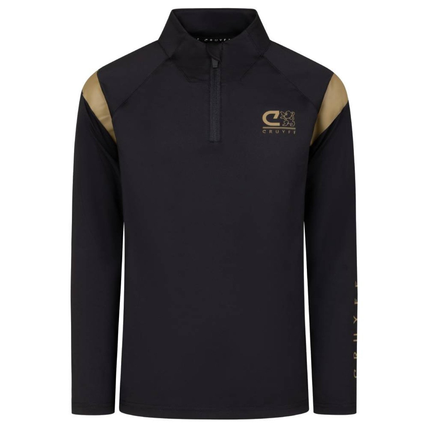 Cruyff Farrel Trainingspak 1/4-Zip Zwart Goud